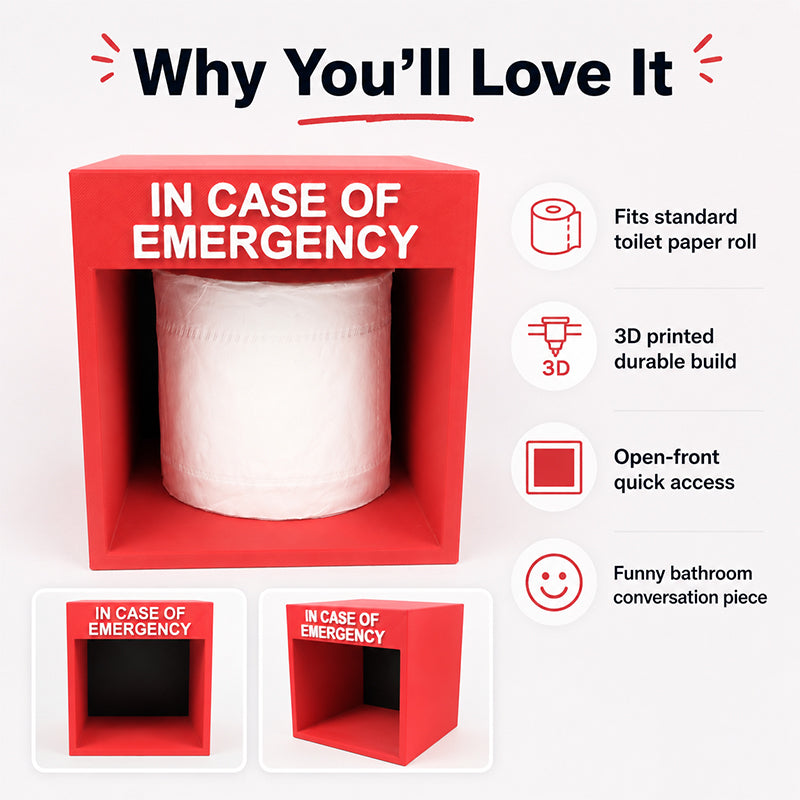 Support de papier hygiénique d'urgence drôle