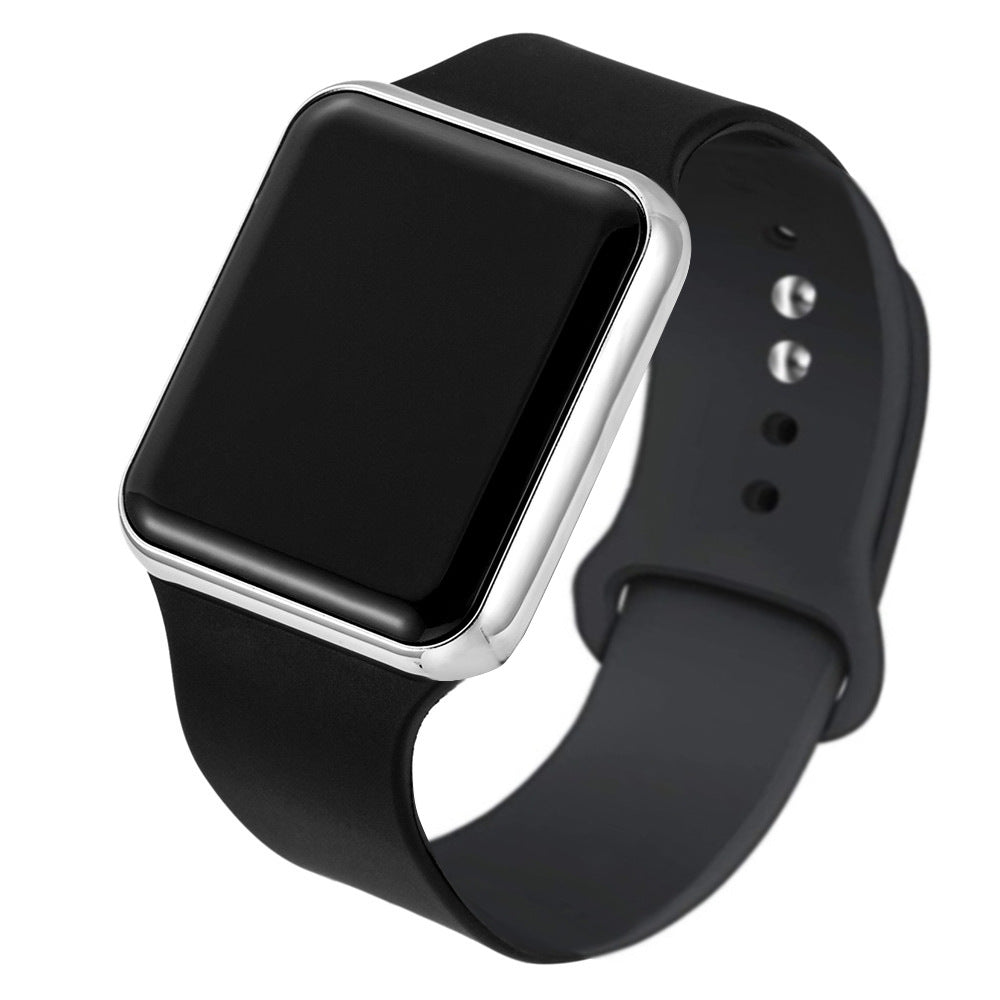 Silica Gel Montre électronique Imperméable Bracelet Étudiant Montre