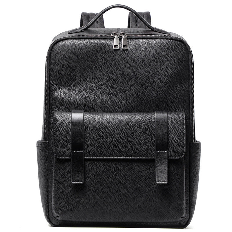 Sac à dos en cuir pour hommes de grande capacité