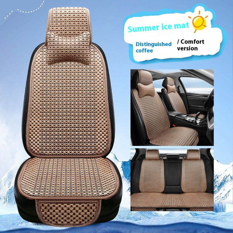 Coussin d'été minimaliste de siège de voiture en soie de glace