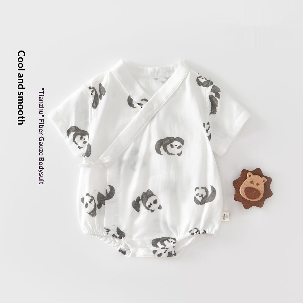 Bébé Bamboo coton d'été Outfit Romper triangulaire en fibre de bambou