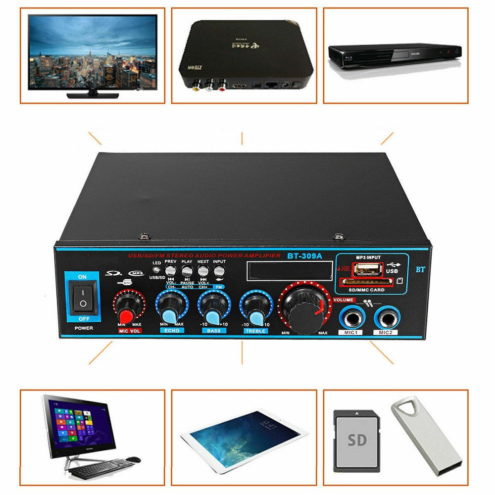 Amplificateur d'alimentation bi-usage pour la fonction Bluetooth d'enregistrement