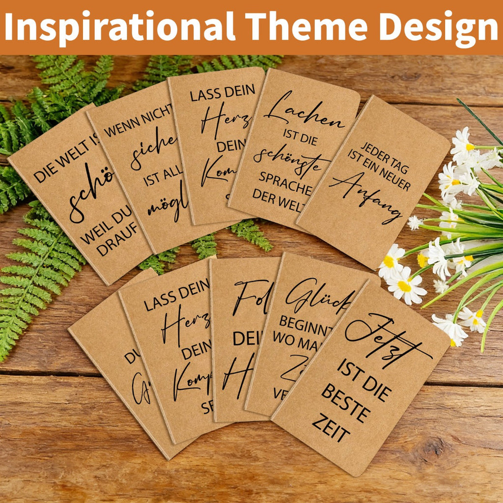 Décorations de fête et accessoires - Ensemble cadeau de cahiers de notes inspirants – 30 motifs
