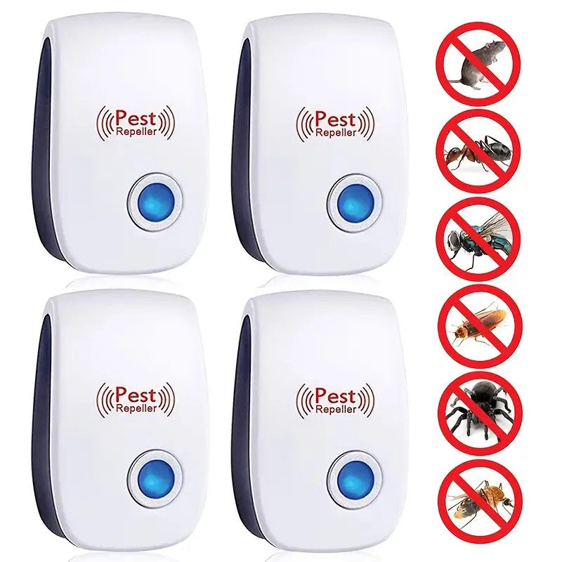 4X Ultrasonic Pest Control Repeller UK Mouse de souris de rat à rejet externe