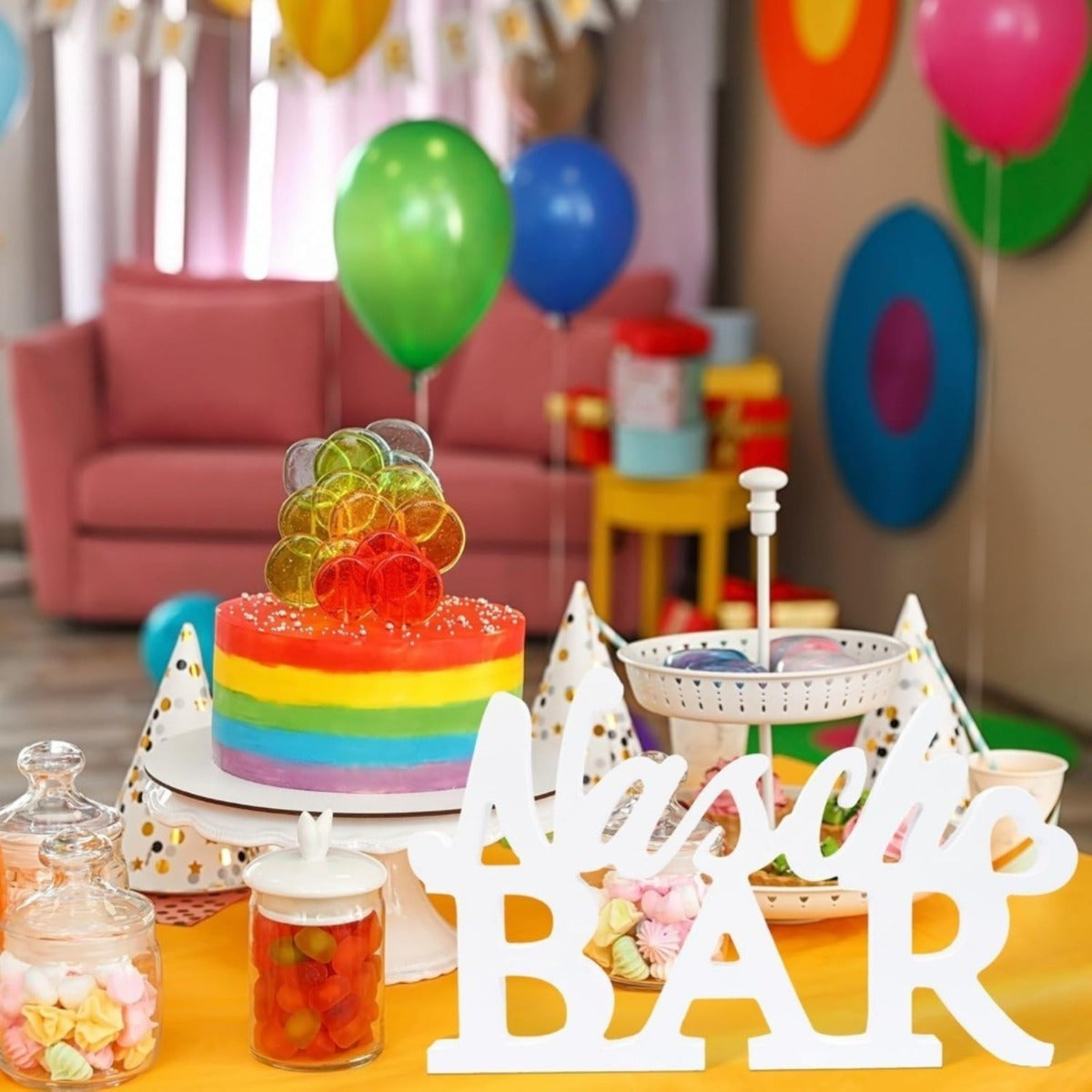 Décoration de table de bar Nasch - 1 pièce de centre décoratif pour les buffets et les fêtes