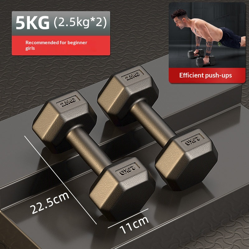 Accueil Fitness Équipement d'exercices Fixed Rubber-Coated Small Dumbbells