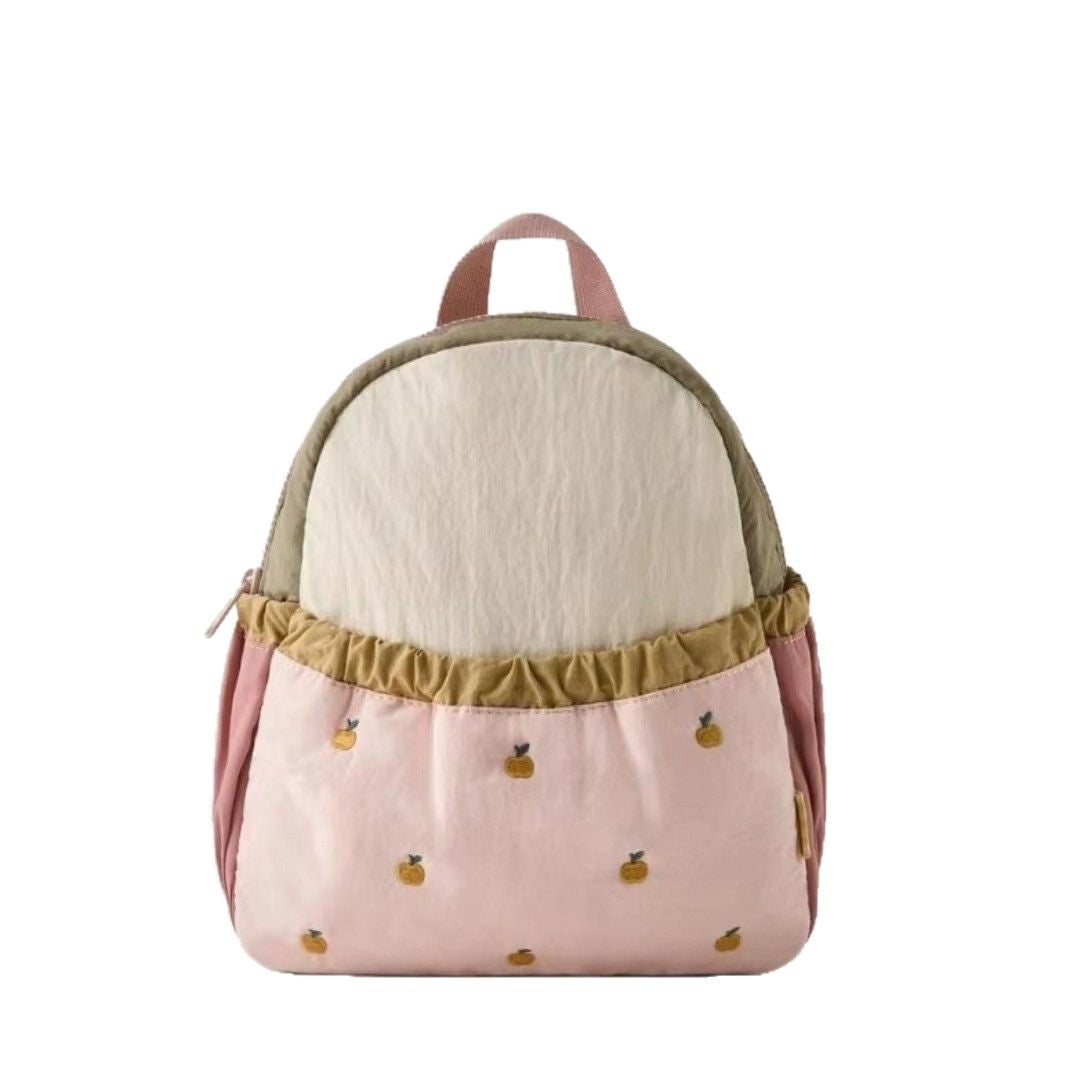 Sac à dos pour enfants Cute Spliced Apple Brodery Schoolbag Baby Mini