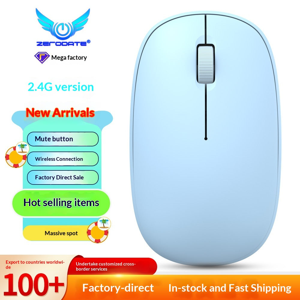 Souris de bureau sans fil avec fonctionnement silencieux