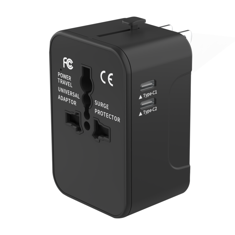 Adaptateur de voyage dans le monde entier tout en un adaptateur d'alimentation universelle prise de courant