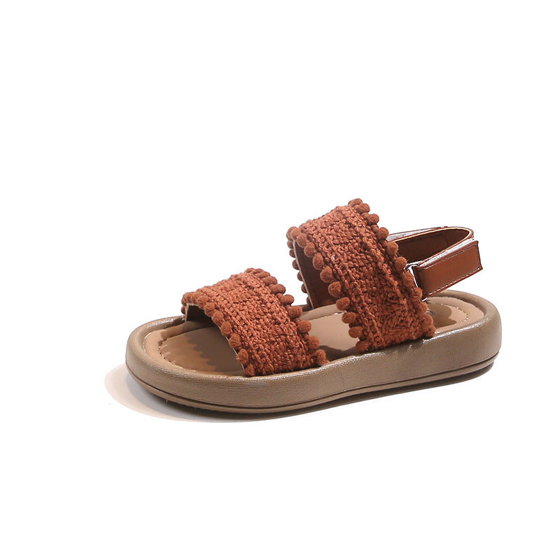 Les filles Ethnic-Style Casual Sandales rétro avec des semelles douces