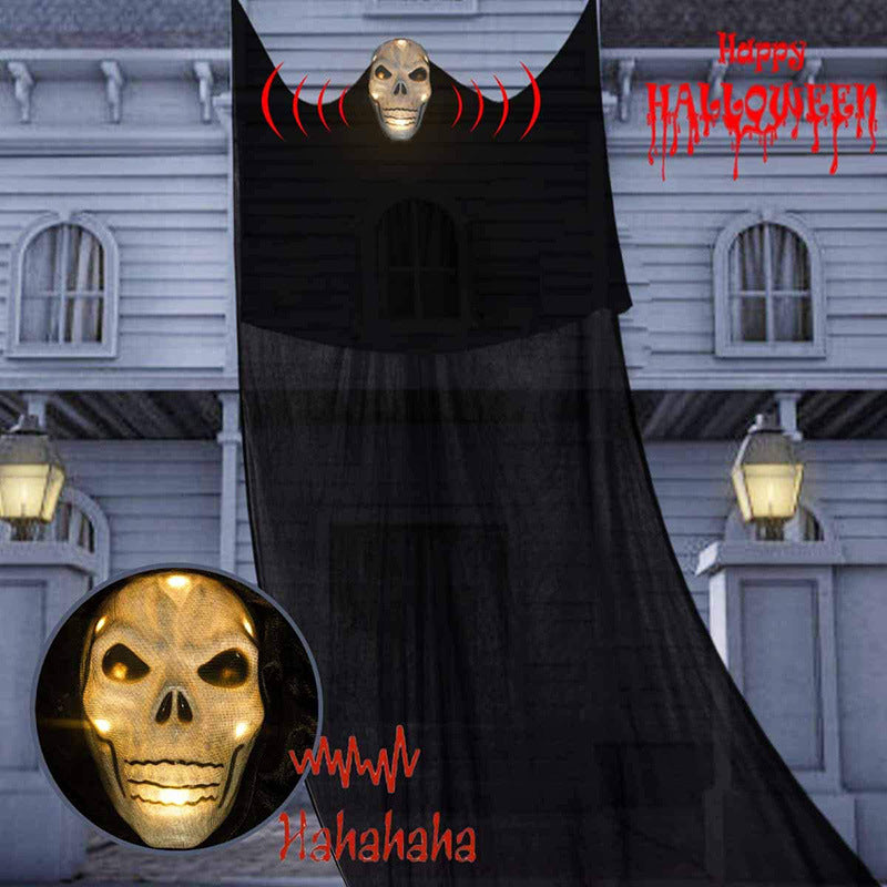 Décoration d'Halloween Voix contrôle éclairage son Horreur fantôme suspendu