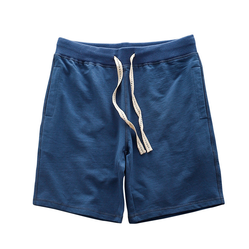 Lose Outer Wear Khaki Solid Color Casual Short homme