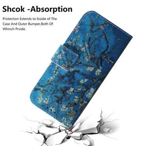 Étui de téléphone en cuir peint