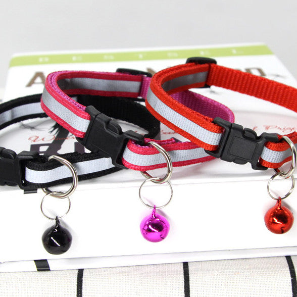 Chat de chien de collier réfléchissant en nylon