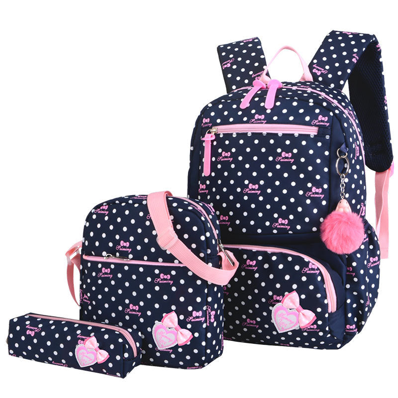 École primaire fille style coréen mignon Princess sac à dos