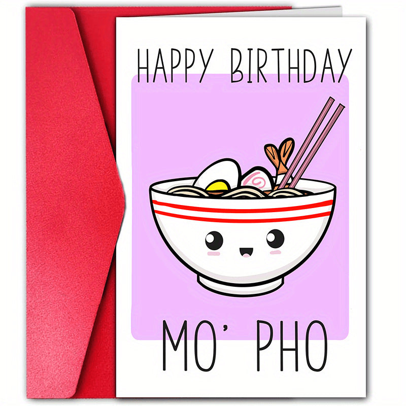 Carte de voeux d'anniversaire Carte de vœux amusante Carte de vœux drôle Texte Cartoon Carte de vœux