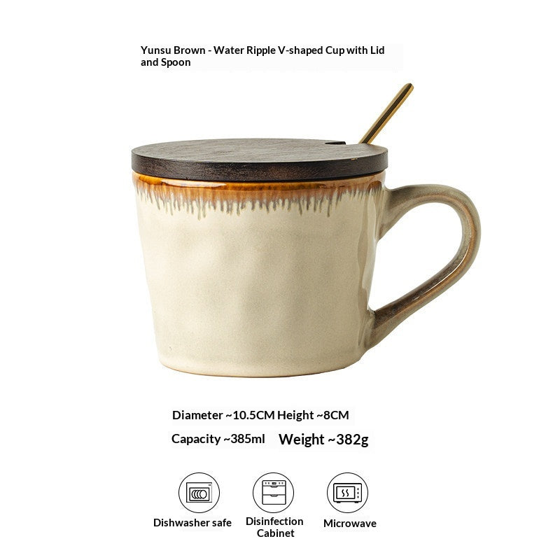 Mug en céramique rétro pour usage domestique