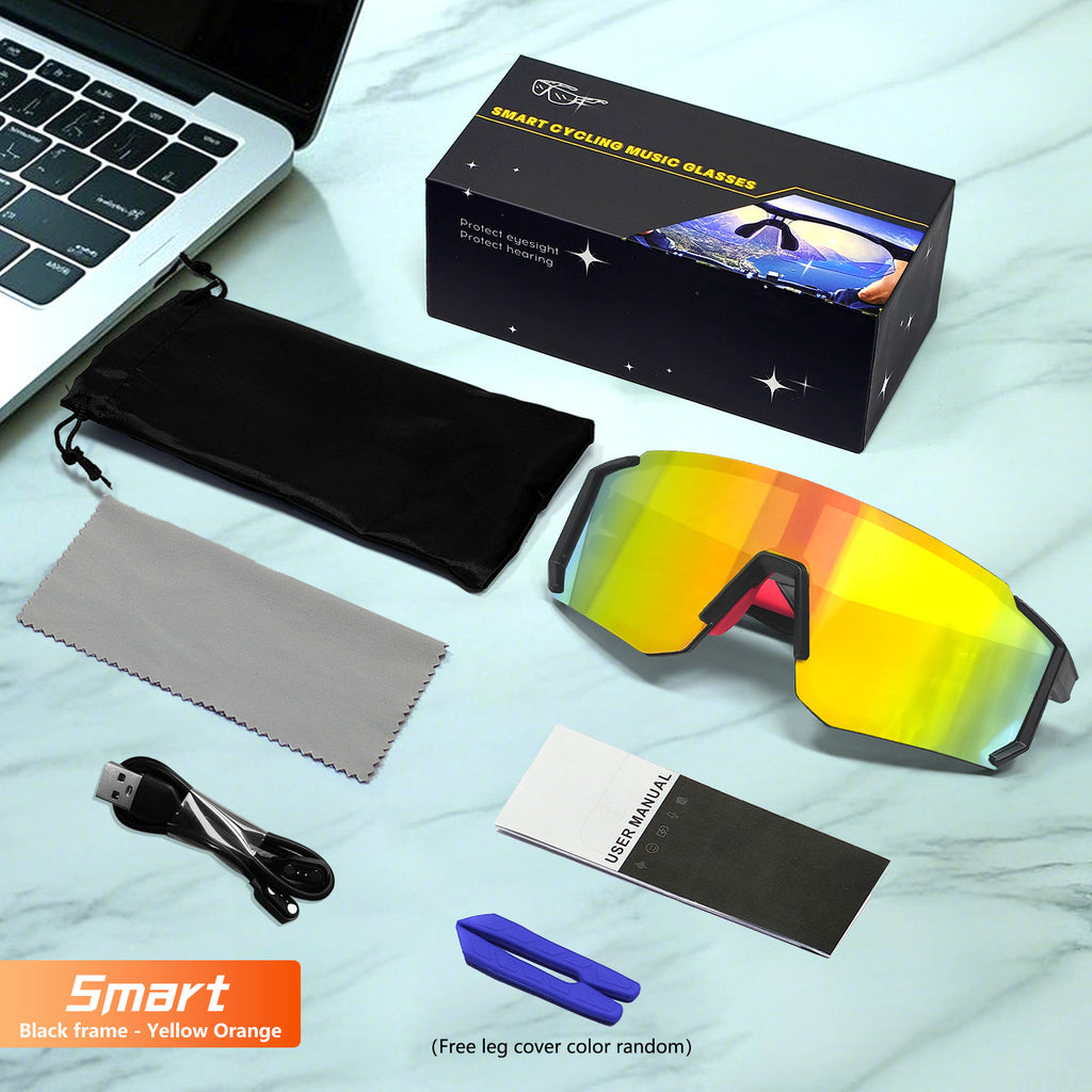 Sports de plein air Cyclisme Bluetooth Lunettes Musique Audio Windproof Smart Goggles