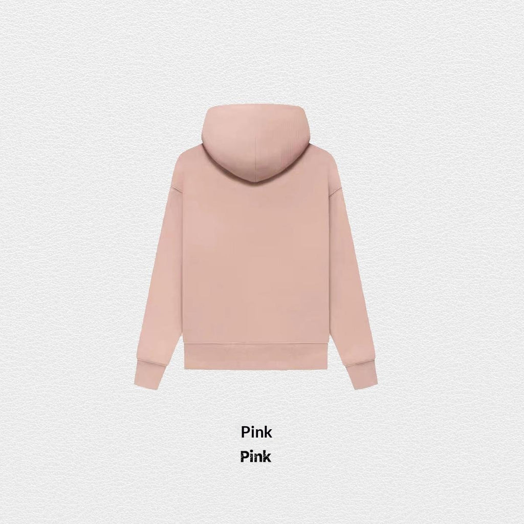 Hoodie d'automne de couleur solide doublée de polaire