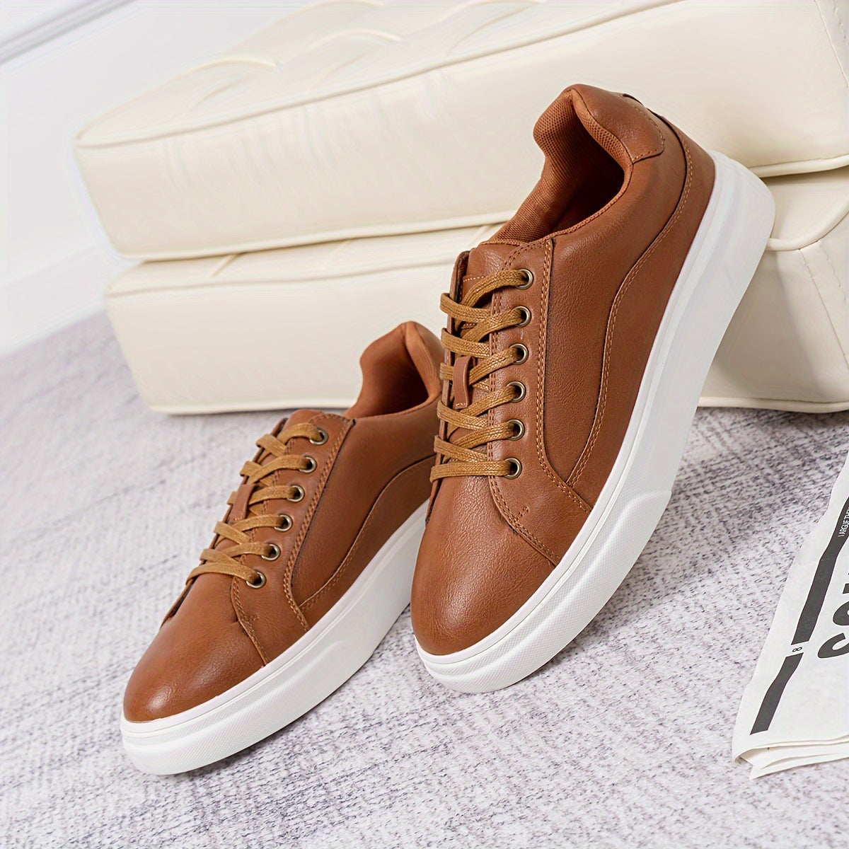 Sneakers en cuir polyvalent pour hommes