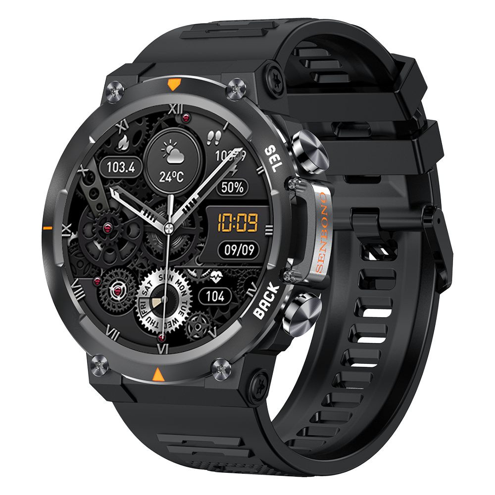 MAX18 Hommes Smartwatch AMOLED1.43inch Grand écran BT Appels Contrôle de Gesture AI Voix Sports Sm