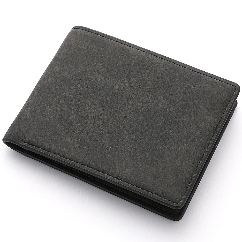 La mode masculine Personnalité Vintage Zipper simple Wallet