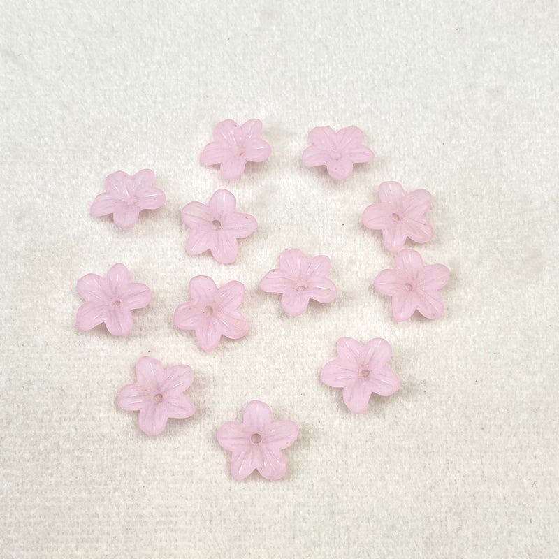 Matte Translucide Mini 5-Petal Fleurs Bases
