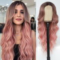 Femmes Noir Long Curly Perruque Full Synthétique Cheveux avec les grandes vagues