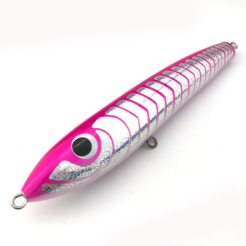 80g 90g Pêche artisanale en bois Lure Lure Pêche en mer Crayon de pêche en bateau