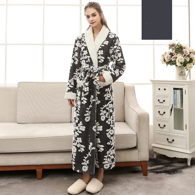 Jaquard Double couche Épaisseur de chemise de nuit en flanelle