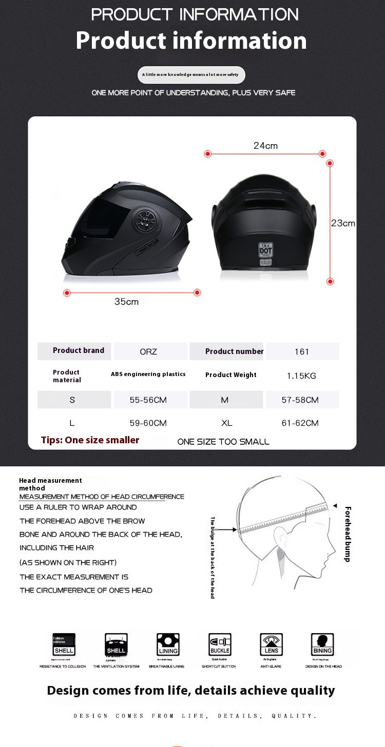 Casque de batterie gris Hommes et femmes Casque plein visage