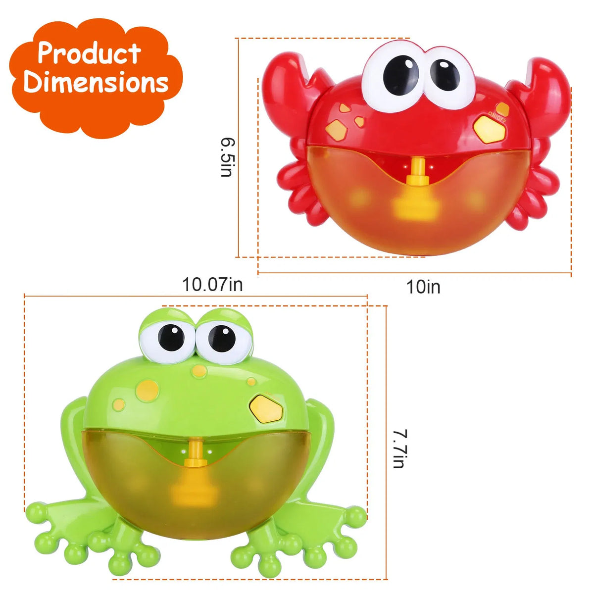 Frog Musical Bubble Bath Maker Jouets de bain de bébé pour baignoires Toddler Bubble Machine pour bain