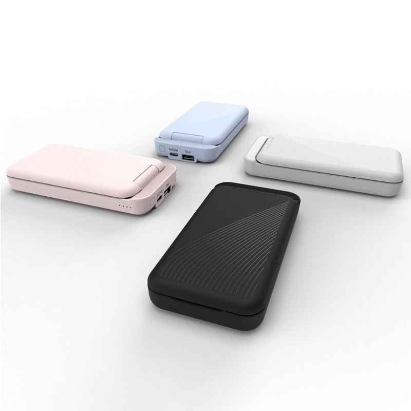 Pliage 5W charge rapide 10000 MA avec miroir léger Power Bank
