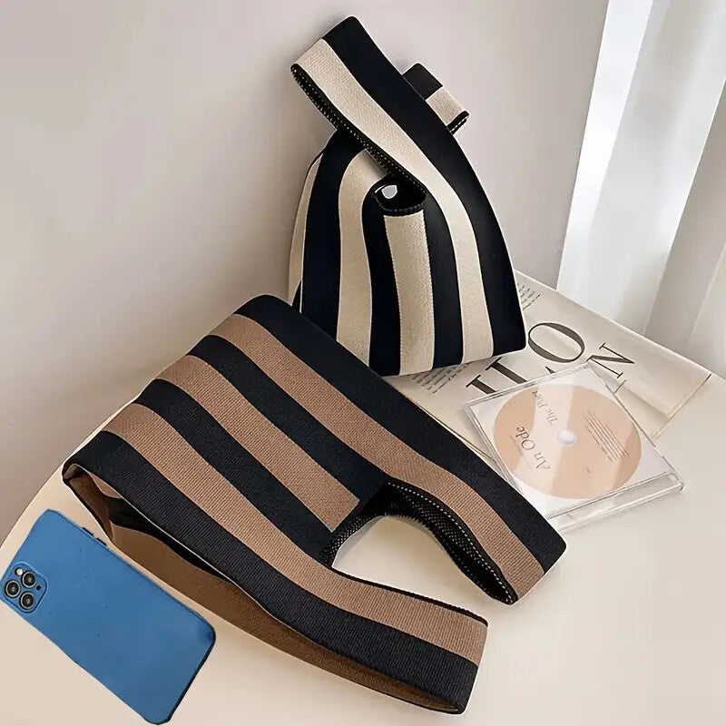 Un seul auto-remorque-- Sac à main en laine tricotée sac à main polyvalent sac à main casual B