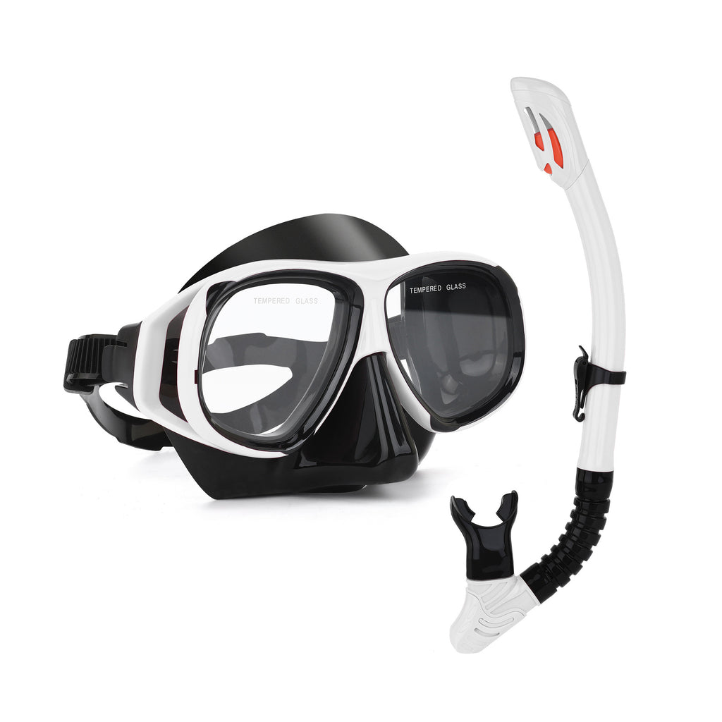 Masque de plongée et tuba sec avec option Myopia Availabl
