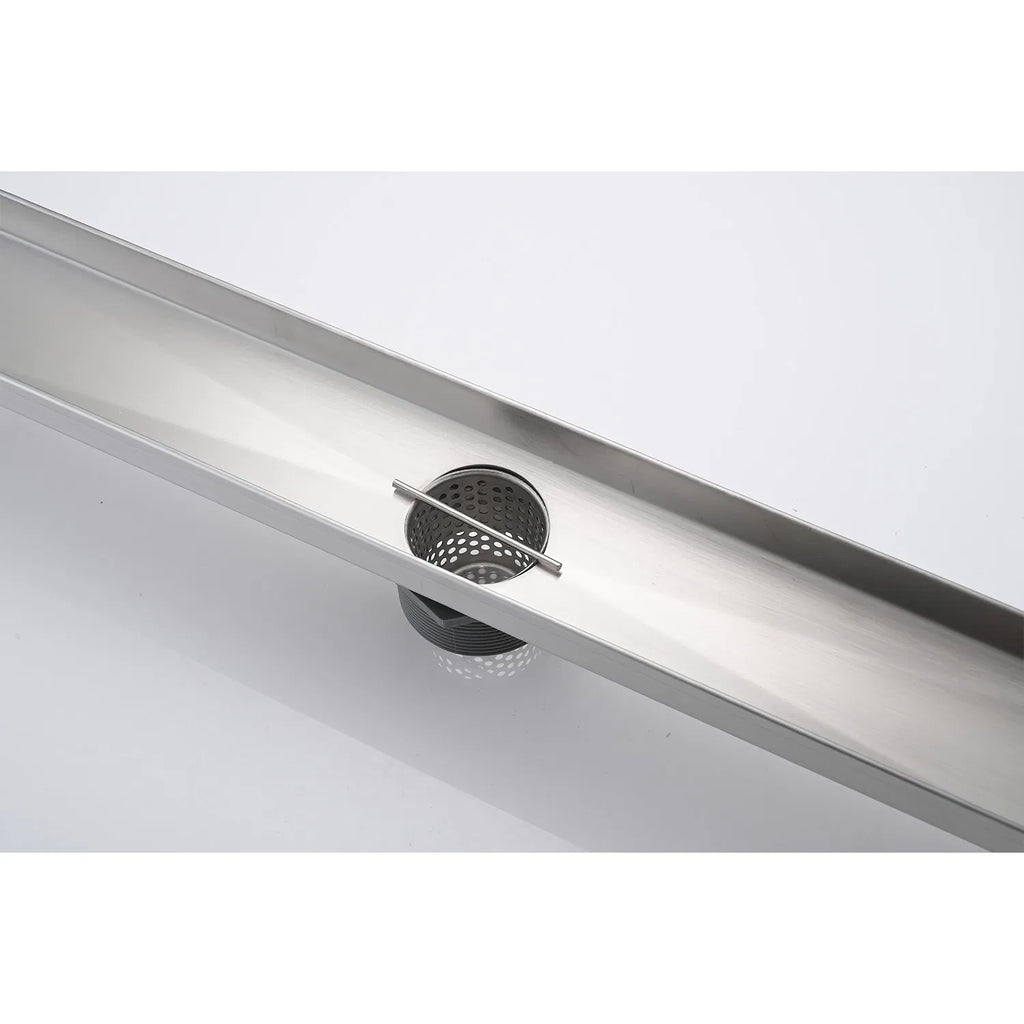 Drain de douche linéaire 36 pouces avec grille rectangulaire amovible