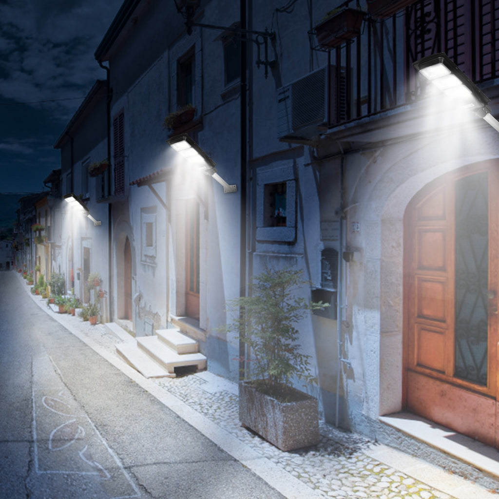 Solar Street Path Light Outdoor 180LEDs Capteur Télécommande Lampes sans fil IP65 Waterpro