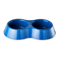Vibrant Life Medium Cup Double Diner Pet Bowl Blue