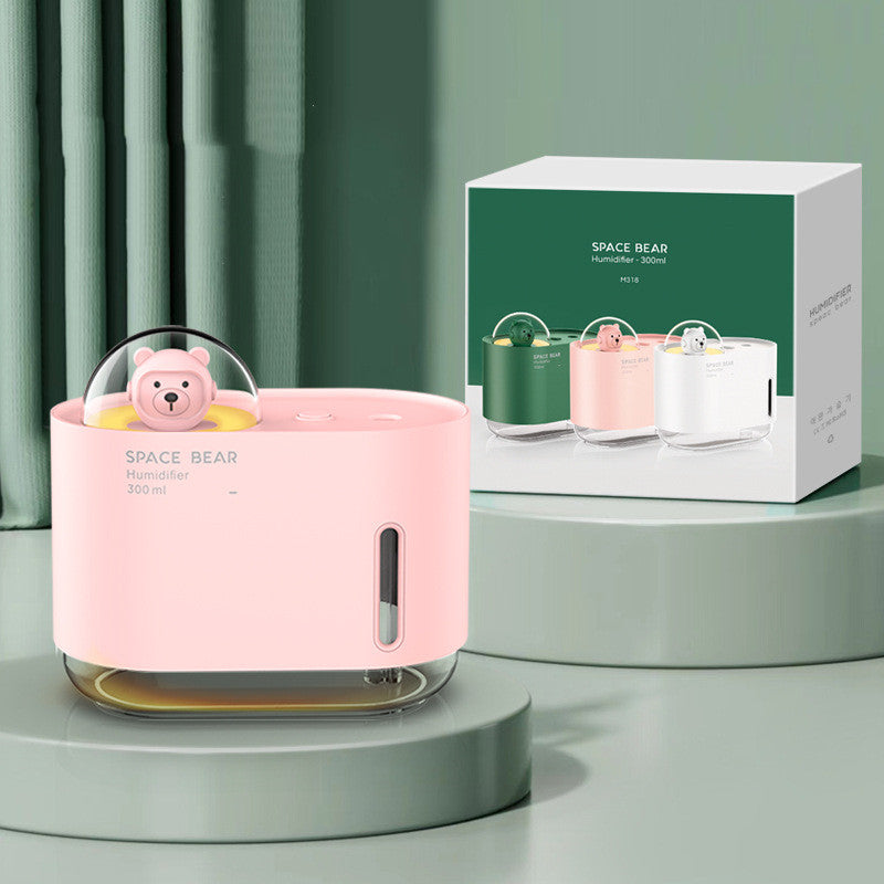 Humidificateur pour animaux mignons Spray compteur d'eau lumière de nuit Usb