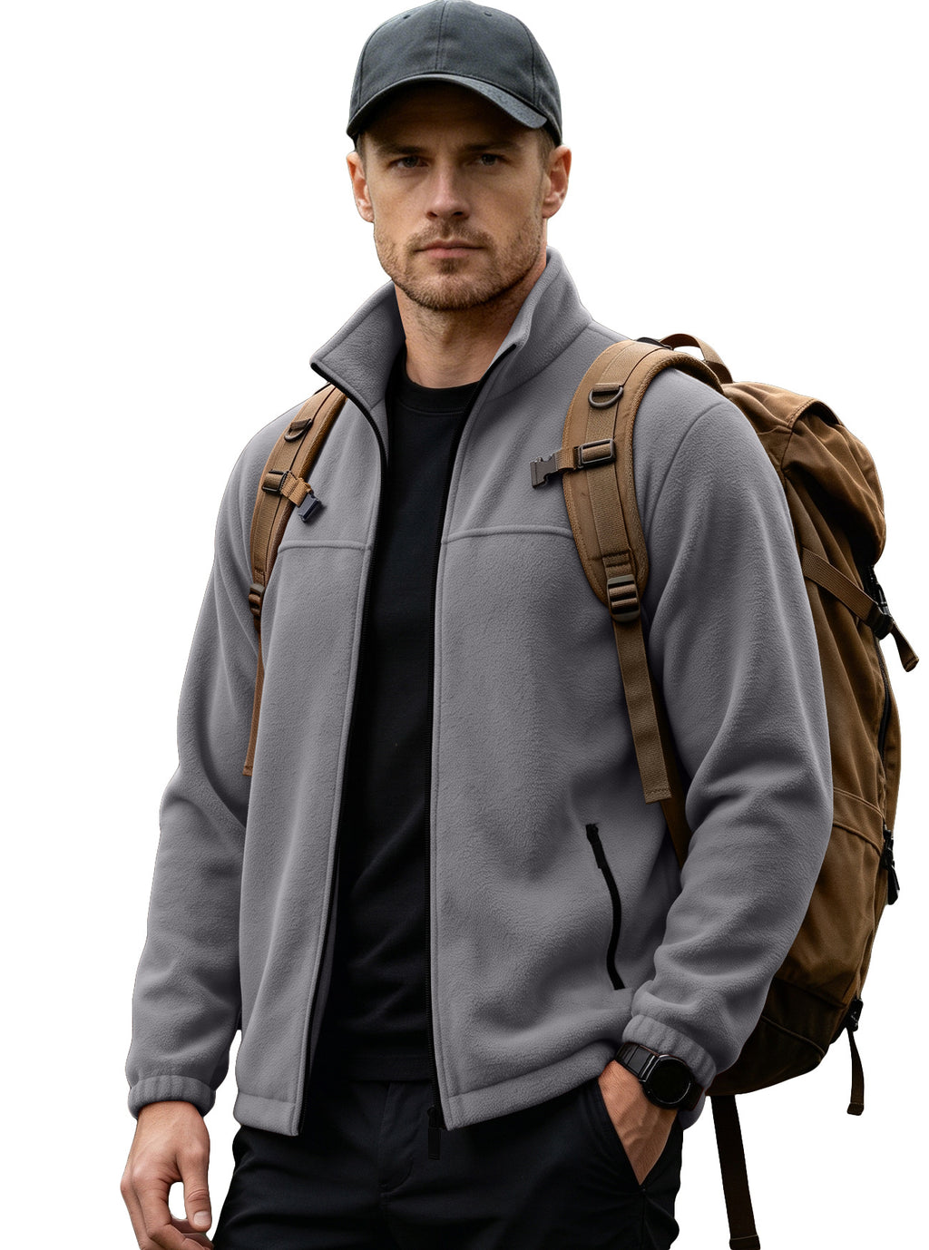 Veste de fermeture éclair pour hommes