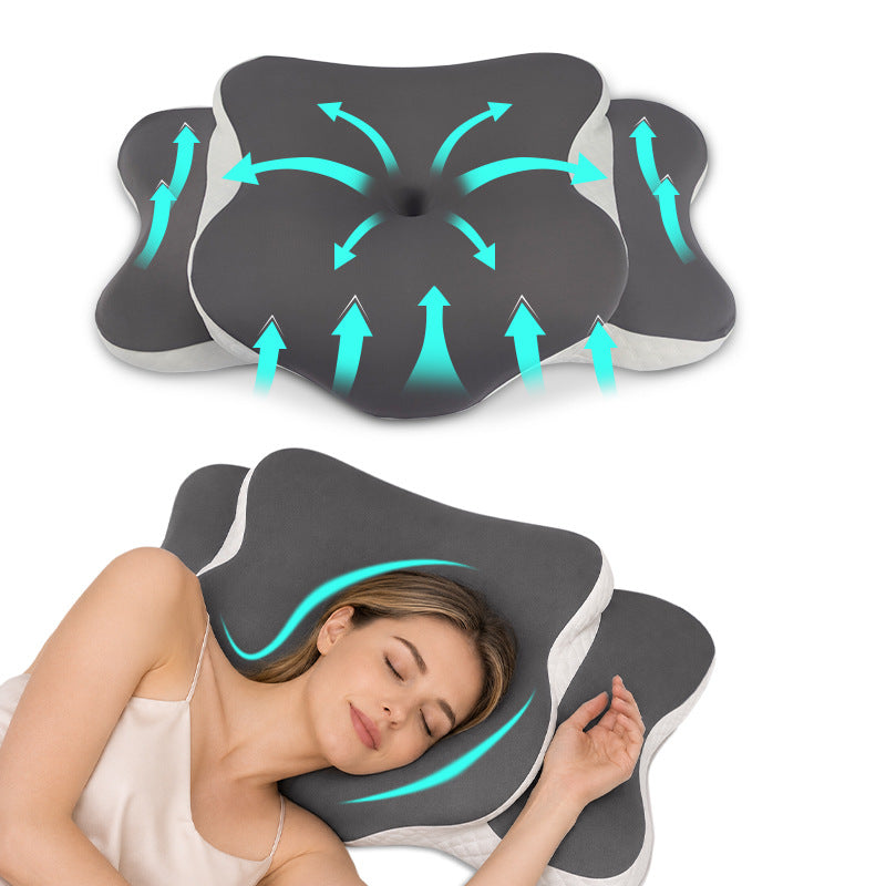 Mémoire papillon Mémoire TK Mousse Zéro pression Soins cervical Collier Oreiller
