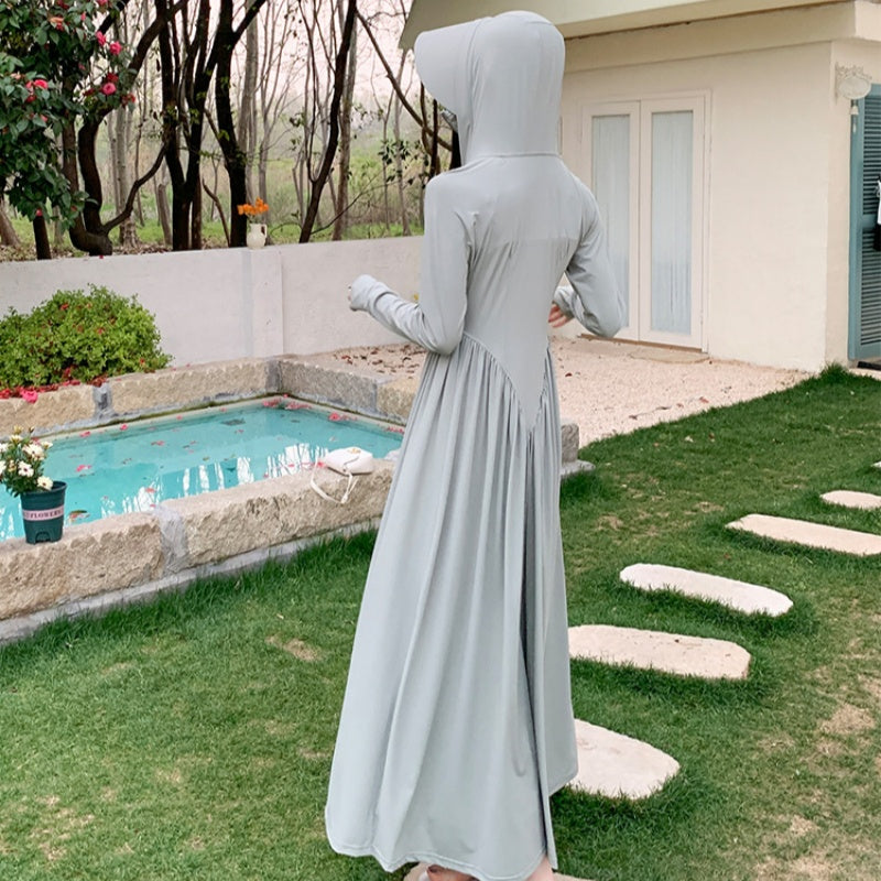 Femmes courtes Vêtements protecteurs du soleil Été Couverture intégrale de style long