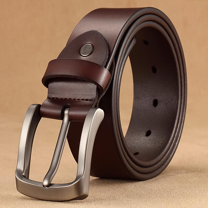Ceinture en cuir retro-épingle pour hommes