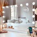 Smart maquillage miroir bureau avec ampoule remplissage de la lumière
