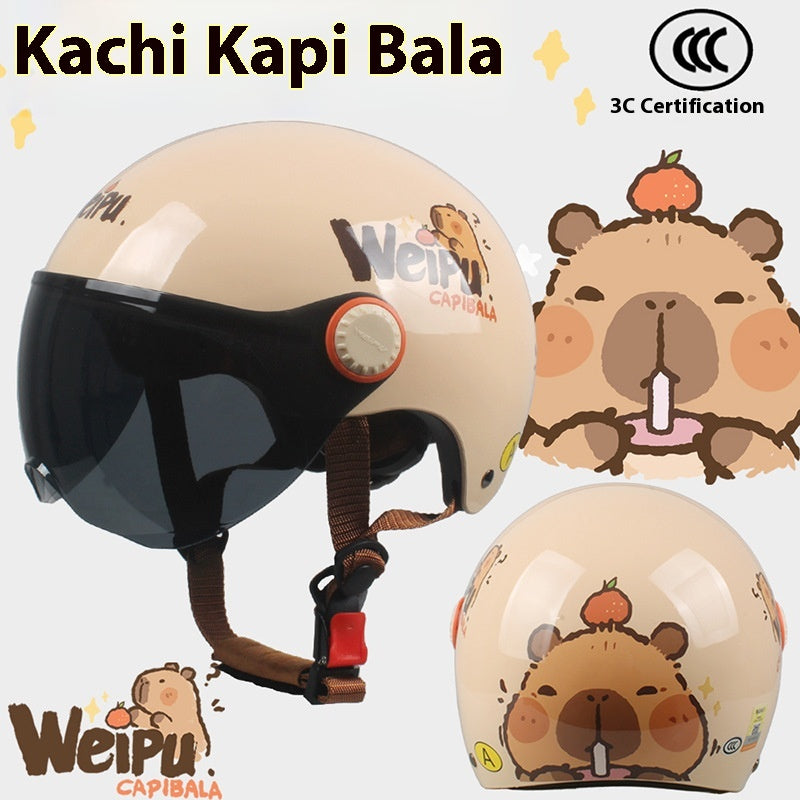 Cute Cartoon Windscreen Casque de voiture électrique