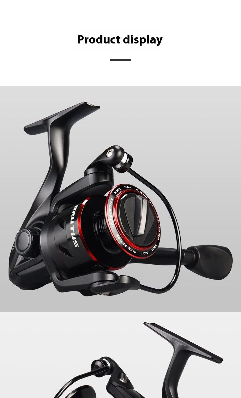 Lure Pêche Roue Spinning Bobine Telescopique Pêche Rod Bobine de pêche Tout en métal