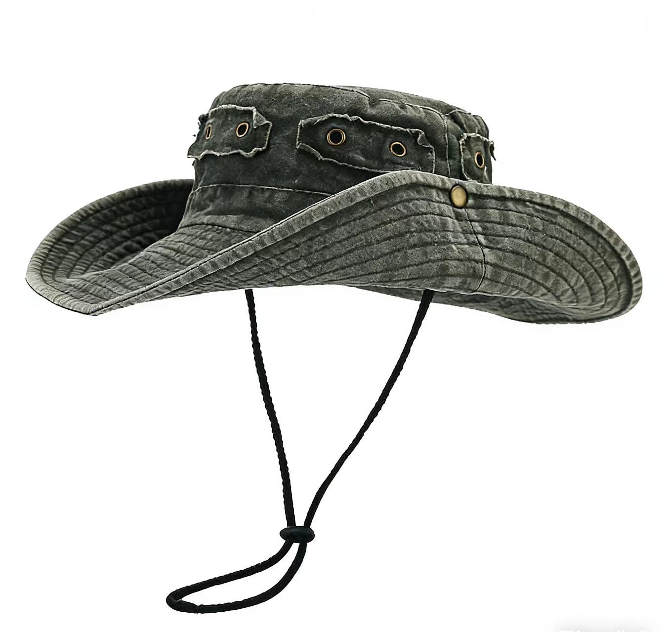 Chapeau de seau Lavé-cotton rétro pour la protection solaire à l'extérieur
