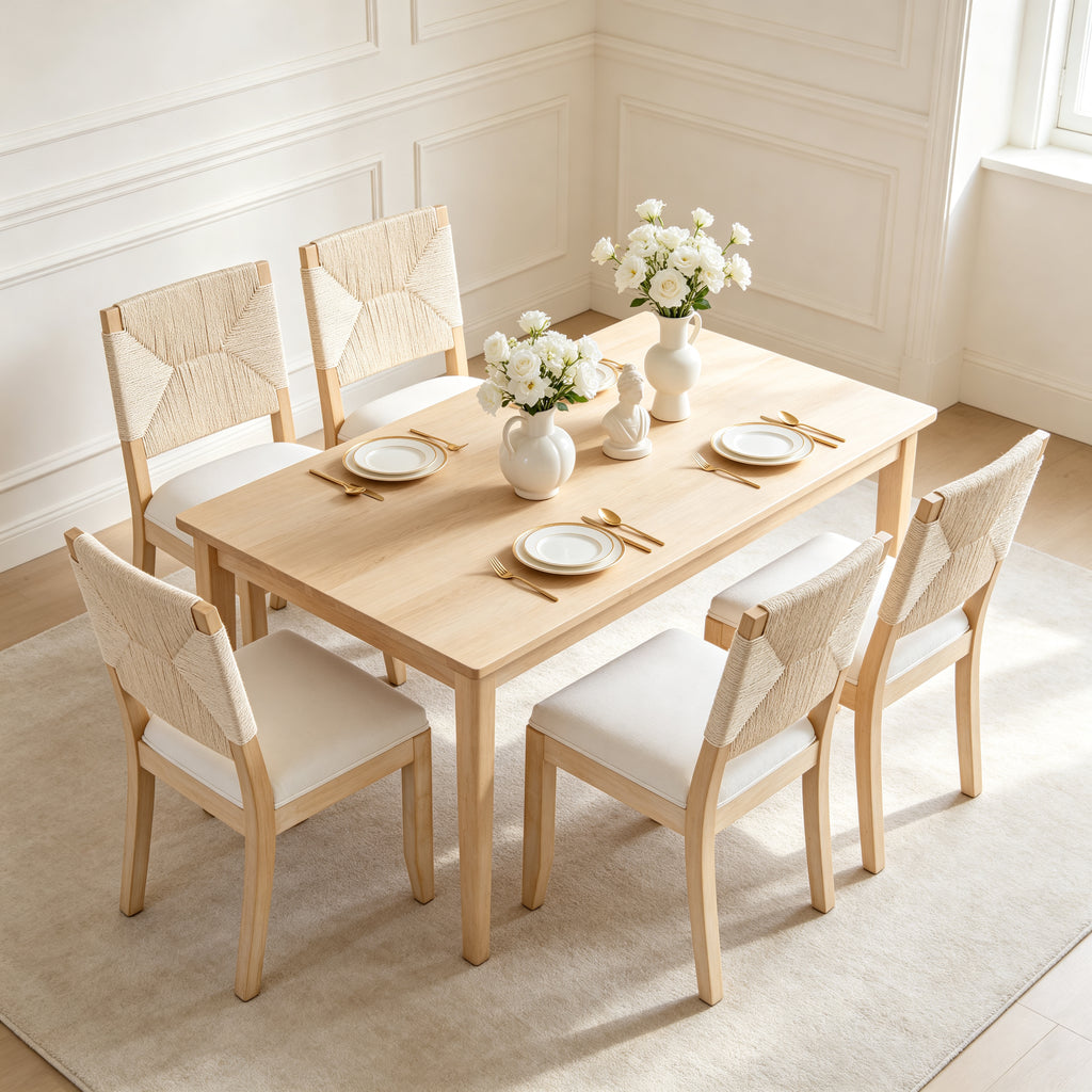 Chaises à manger à la campagne française Ensemble de 2
