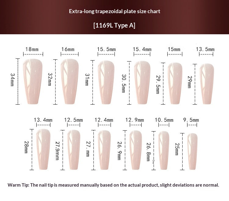 24 pièces de modèle long style cercueil modèle Leopard français style presse Acrylique Nail Gradi