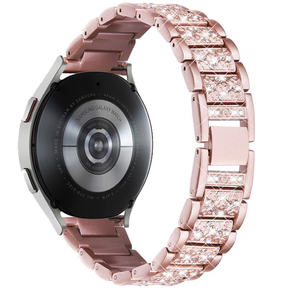 Montre trois perles Bracelet chaîne diamant massif